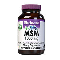 Препарат для суглобів і зв'язок Bluebonnet MSM 1000 mg, 60 вегакапсул CN9945 vh