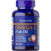 Жирные кислоты Puritan's Pride One Per Day Omega 3 Fish Oil 950 mg, 90 капсул