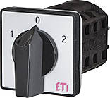 Кулачковий пакетний перемикач CS (1-0-2, сіро-чорний), ETI, 3, 16