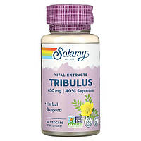 Натуральная добавка Solaray Tribulus Extract 450 mg, 60 вегакапсул