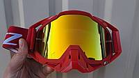Мото очки Orz red кросс KTM зеркальное стекло