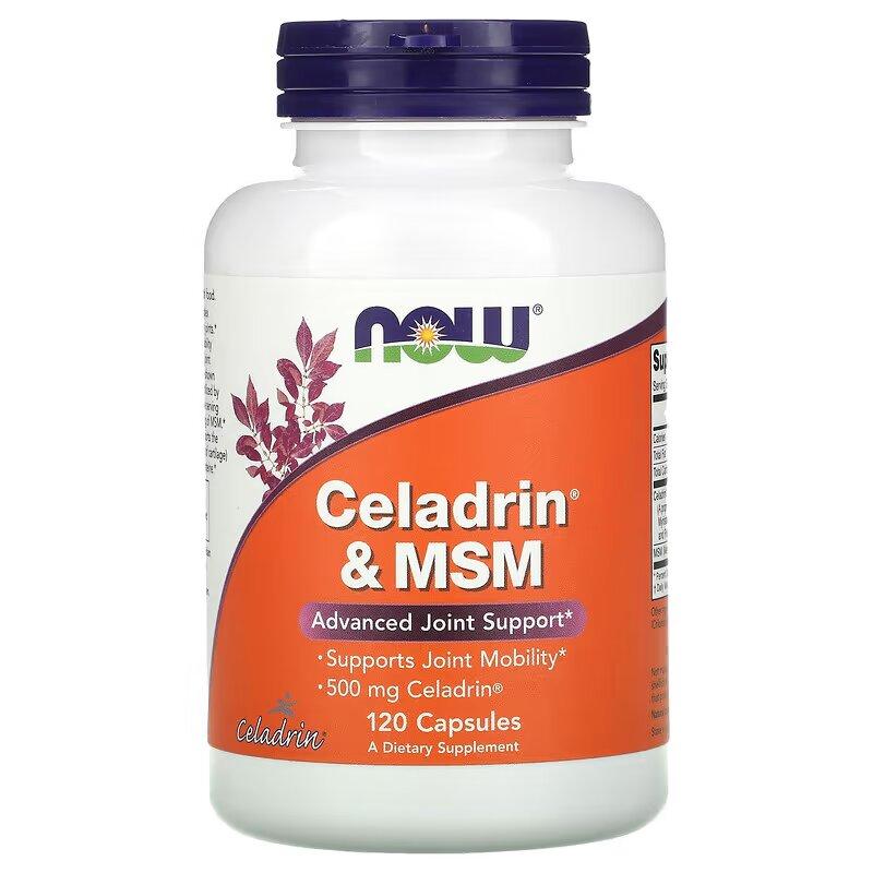 Препарат для суглобів і зв'язок NOW Celadrin & MSM 500 mg, 120 капсул CN10289 vh