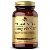 Вітаміни та мінерали Solgar Vitamin D3 125 mcg, 120 вегакапсул CN6150 vh