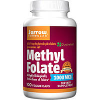 Витамины и минералы Jarrow Formulas Methyl Folate 1000 mcg, 100 вегакапсул
