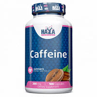 Натуральная добавка Haya Labs Caffeine 200 mg, 100 капсул