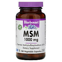 Препарат для суглобів і зв'язок Bluebonnet MSM 1000 mg, 120 вегакапсул CN9944 vh