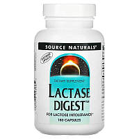 Натуральная добавка Source Naturals Lactase Digest, 180 капсул