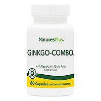 Натуральная добавка Natures Plus Ginkgo-Combo, 60 вегакапсул