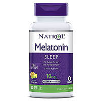 Натуральная добавка Natrol Melatonin 10 mg Fast Dissolve, 60 таблеток Цитрус