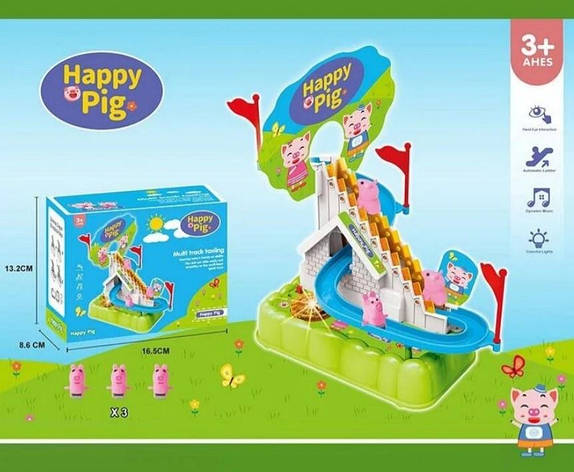 Трек з автоматичною драбиною Свинка Пеппа, фото 1