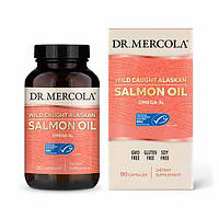 Жирные кислоты Dr. Mercola Salmon Oil, 90 капсул