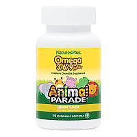 Жирные кислоты Natures Plus Animal Parade Omega 3-6-9 Junior, 90 капсул Лимон