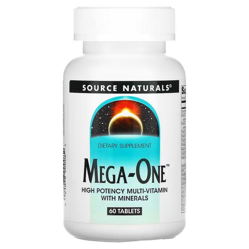 Вітаміни та мінерали Source Naturals Mega-One, 60 таблеток CN12639 vh