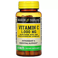 Вітаміни та мінерали Mason Natural Vitamin C Plus Rose Hips and Bioflavonoids Complex 1000 mg, 90 таблеток CN10976 vh