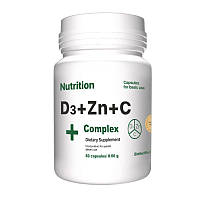 Вітаміни та мінерали EntherMeal D3 + Zinc + С Complex, 60 капсул CN7553 vh