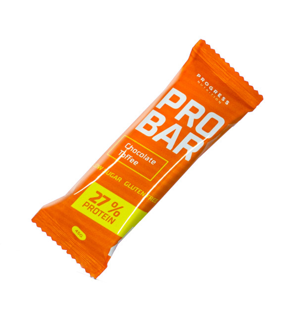 Батончик Progress Nutrition Pro Bar, 45 грамм Шоколад-карамель - фото 1 - id-p1979645939