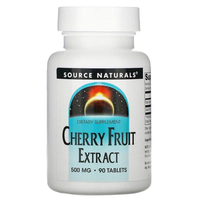 Натуральна добавка Source Naturals Cherry Fruit Extract 500 mg, 90 таблеток CN13633 vh