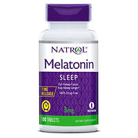 Натуральная добавка Natrol Melatonin 3 mg Time Release, 100 таблеток