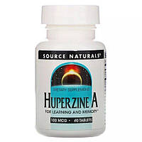 Натуральна добавка Source Naturals Huperzine A 100 mcg, 60 таблеток