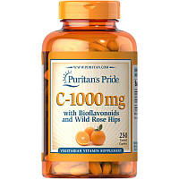 Витамины и минералы Puritan's Pride Vitamin C-1000 mg with Bioflavonoids & Rose Hips, 250 каплет