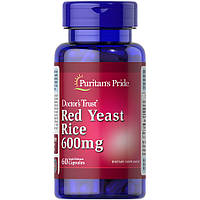 Натуральна добавка Puritan's Pride Red Yeast Rice 600 mg, 60 капсул