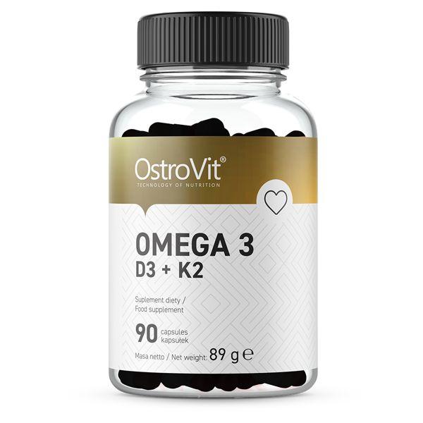 Жирні кислоти OstroVit Omega 3 D3+K2, 90 капсул CN6298 vh