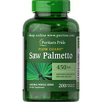 Натуральная добавка Puritan's Pride Saw Palmetto 450 mg, 200 капсул