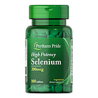Витамины и минералы Puritan's Pride Selenium 200 mcg, 100 таблеток