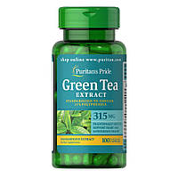 Натуральная добавка Puritan's Pride Green Tea Standardized Extract 315 mg, 100 капсул