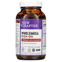 Жирні кислоти New Chapter Wholemega Fish Oil, 180 капсул