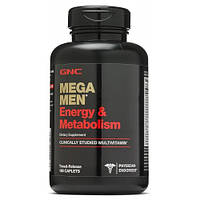 Витамины и минералы GNC Mega Men Energy and Metabolism, 180 каплет