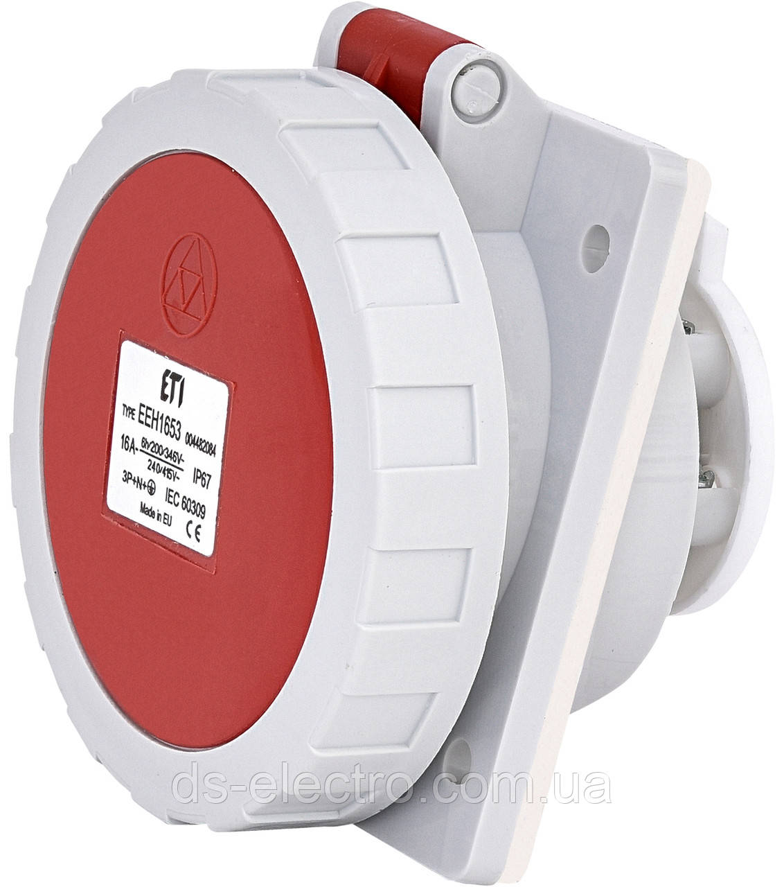 Розетка вбудована, EEH, IP67, 16 А 3P+N+PE