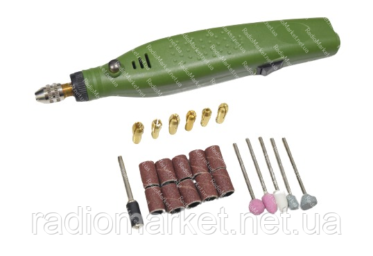 Міні гравер (дремель), з насадками, фото 1