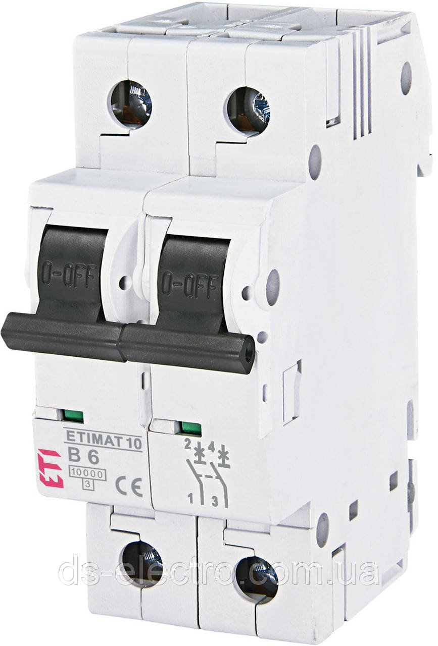 Автоматичний вимикач ETIMAT 10 2p B (10 kA)