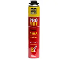 Вогнестійка монтажна піна BeLife Pro-FR50 (PROFIRE) (PFR-B2 — Profire)