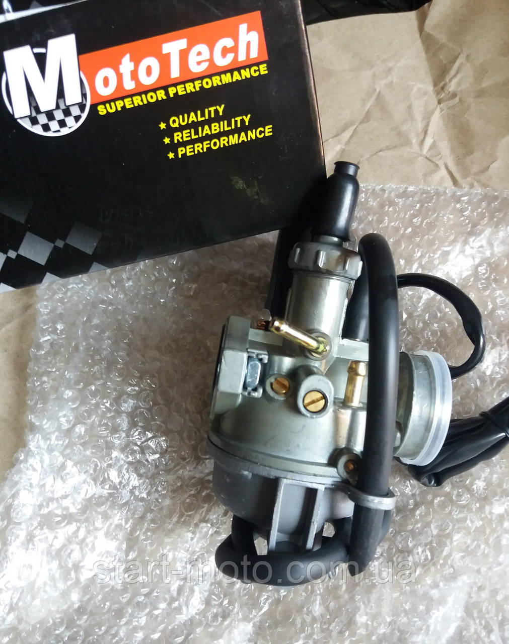 Карбюратор в зборі HONDA  Dio 72см3 AF18|25|27|28 "Mototech" оригінал, фото 1