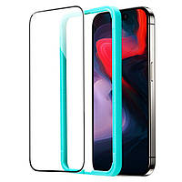 Захисне скло ESR для iPhone 15 Pro - Tempered-Glass (+ рамка для встановлення), 1 шт, Black (4894240174241)
