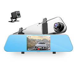Автомобільний відеореєстратор дзеркало DashCamera A-390 5" 1080P HD