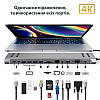 2 в 1 хаб XOKO AC-700m USB/Type-c 3.0 chip 7 USB портов, фото 5