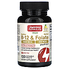 Jarrow Formulas, веганський метил B12 і метилфолат, лимон, 100 жувальних таблеток
