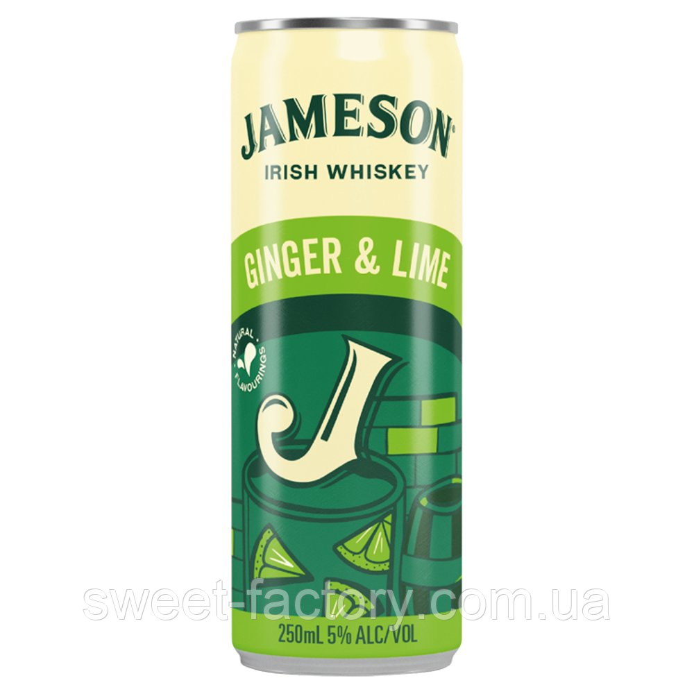 Jameson Irish Whisky Ginger Lime Імбирний Ель Лайм 250ml