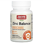 Jarrow Formulas, Zinc Balance, веганський цинк, 100 рослинних капсул