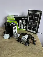 Солнечный фонарь-повербанк емкость 20000 мАч, Портативный фонарь с литиевым аккумулятором и 100 Вт