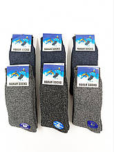 Чоловічі термошкарпетки зимові вовняні Hakan з махрою однотонні в розмірі 40-46 6 пар/уп мікс кольорів