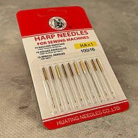 Иглы для бытовых швейных машин Harp Needles 100 -10 шт