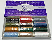 Нитки швейні Армовані KIWI №20/2 поліестер 12шт х 366м