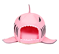 Будинок "Shark" для великих собак XXS: 15*15*20cm, рожевий