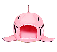 Будинок "Shark" для великих собак  XS: 30*25*17cm, рожевий