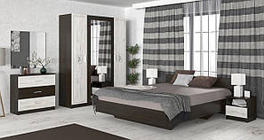 Спальня "Араміс" Венге/Дуб крафт білий, 4Дв