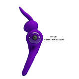 Ерекційне кільце - Pretty Love Vibrant Penis Ring III Purple, фото 6